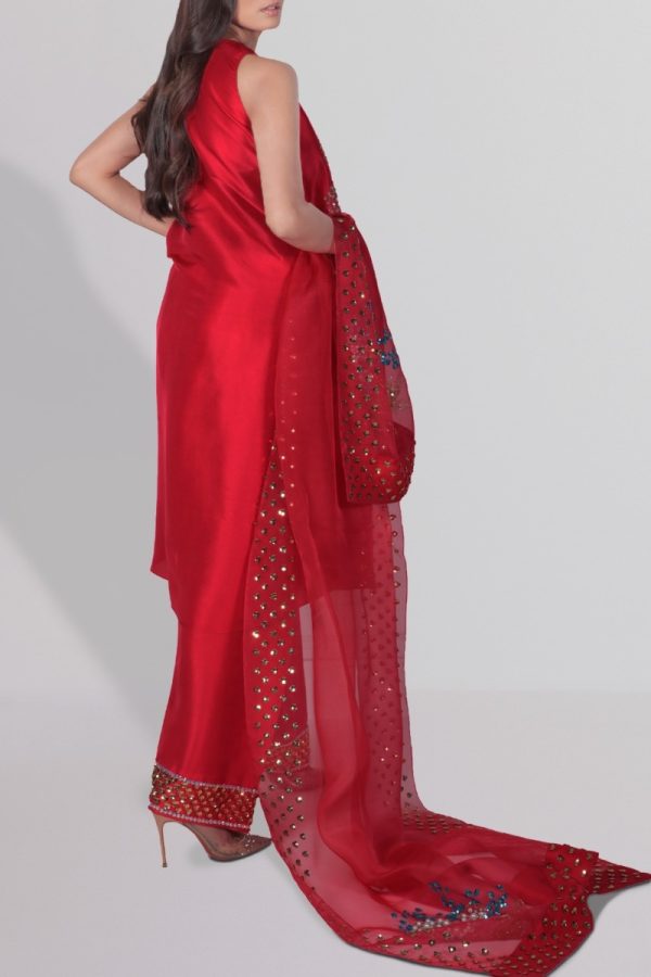 Virtual Pink Raw Silk Set - Image 2