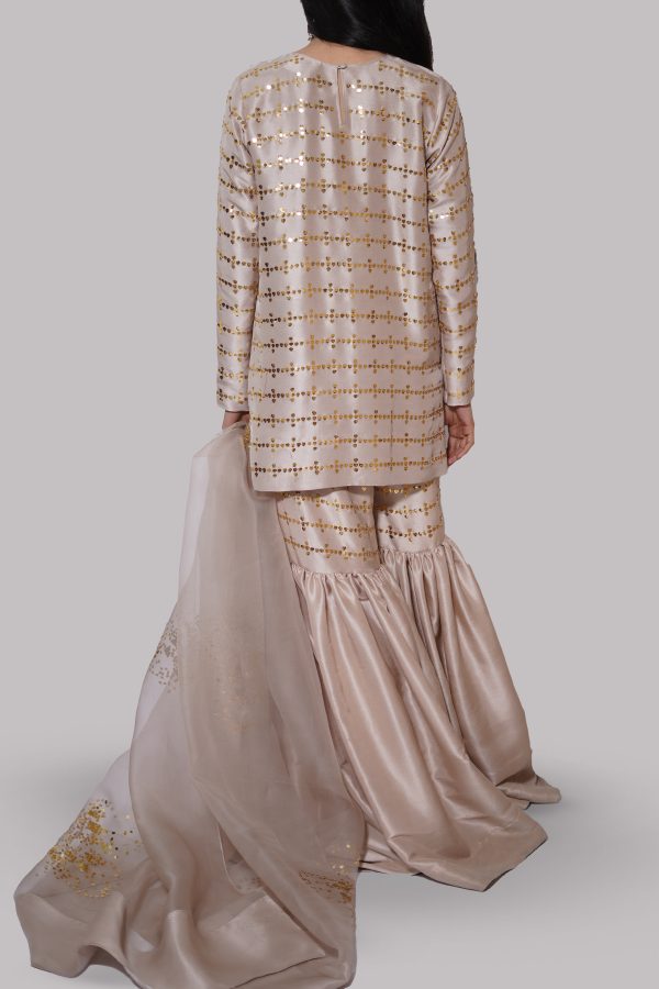 French Oak Embellished Raw Silk Set - Image 3