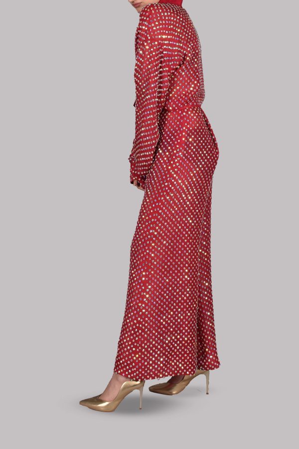 Tango Red Embellished Set - Image 2