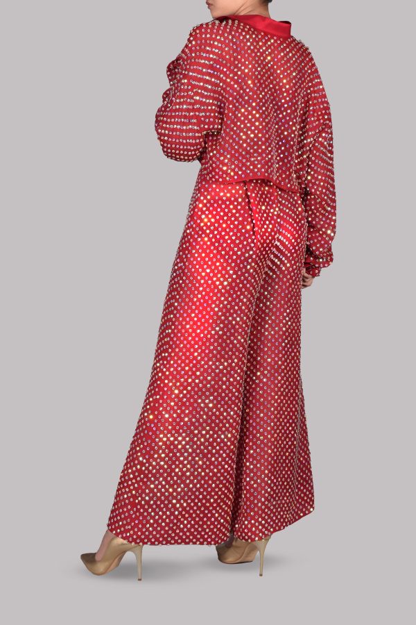 Tango Red Embellished Set - Image 3