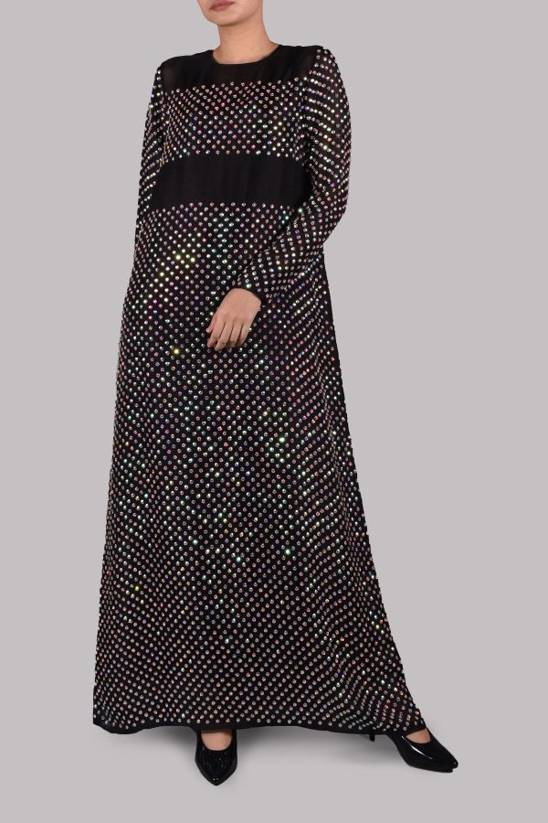 Black Embellished Maxi